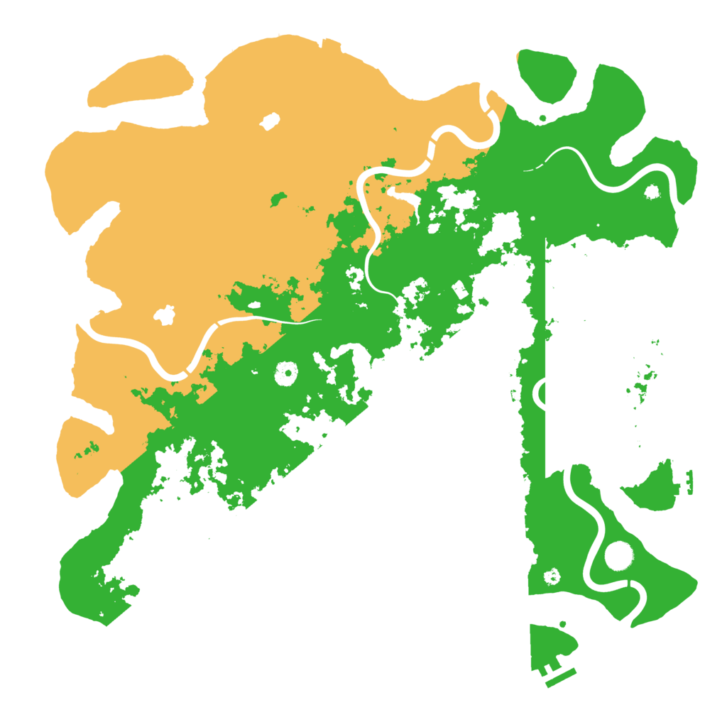 Biome Rust Map: Procedural Map, Size: 4500, Seed: 321533292
