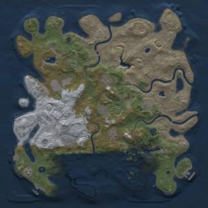 Thumbnail Rust Map: Procedural Map, Size: 4500, Seed: 817755773, 17 Monuments