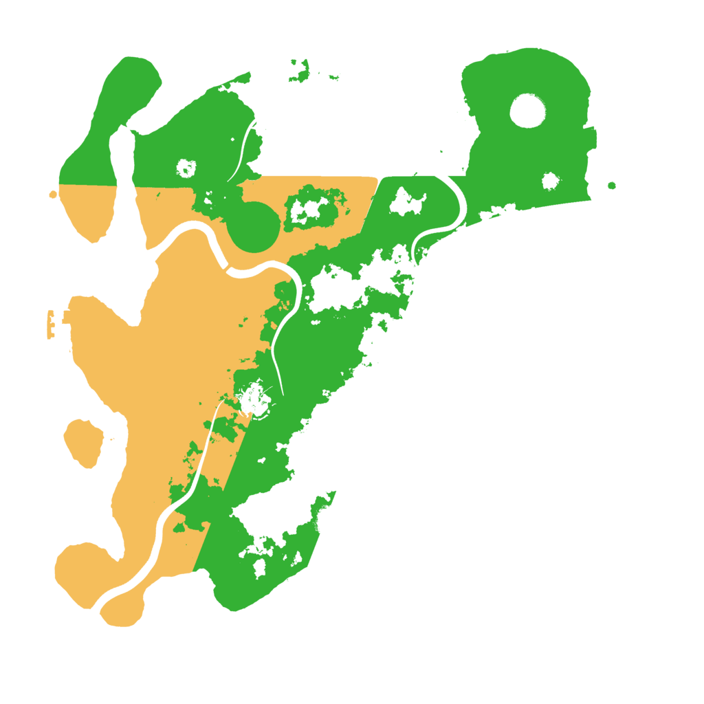 Biome Rust Map: Procedural Map, Size: 3700, Seed: 6485123