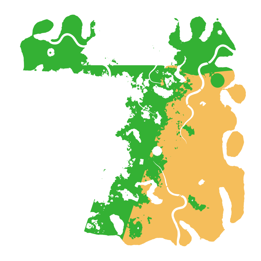Biome Rust Map: Procedural Map, Size: 5000, Seed: 456487