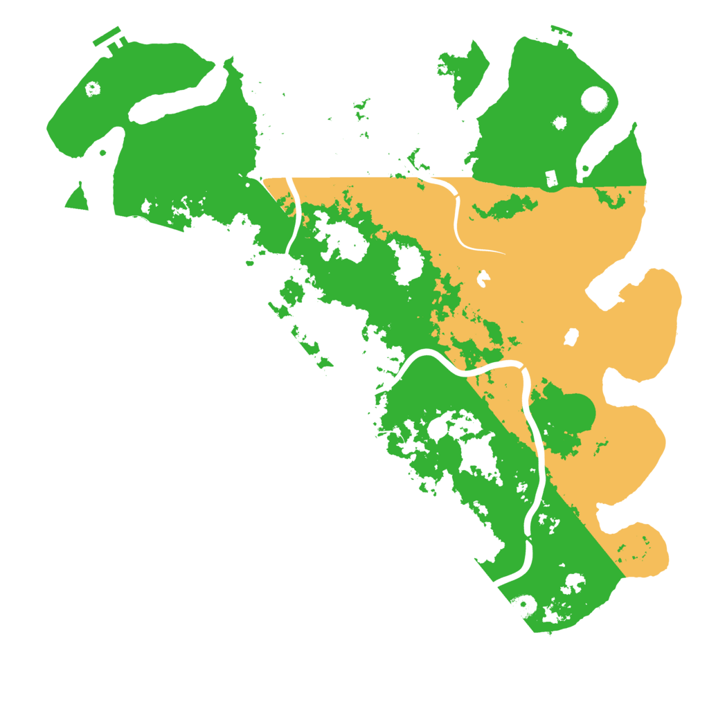Biome Rust Map: Procedural Map, Size: 4750, Seed: 39242