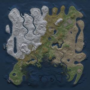 Thumbnail Rust Map: Procedural Map, Size: 4500, Seed: 380228462, 16 Monuments