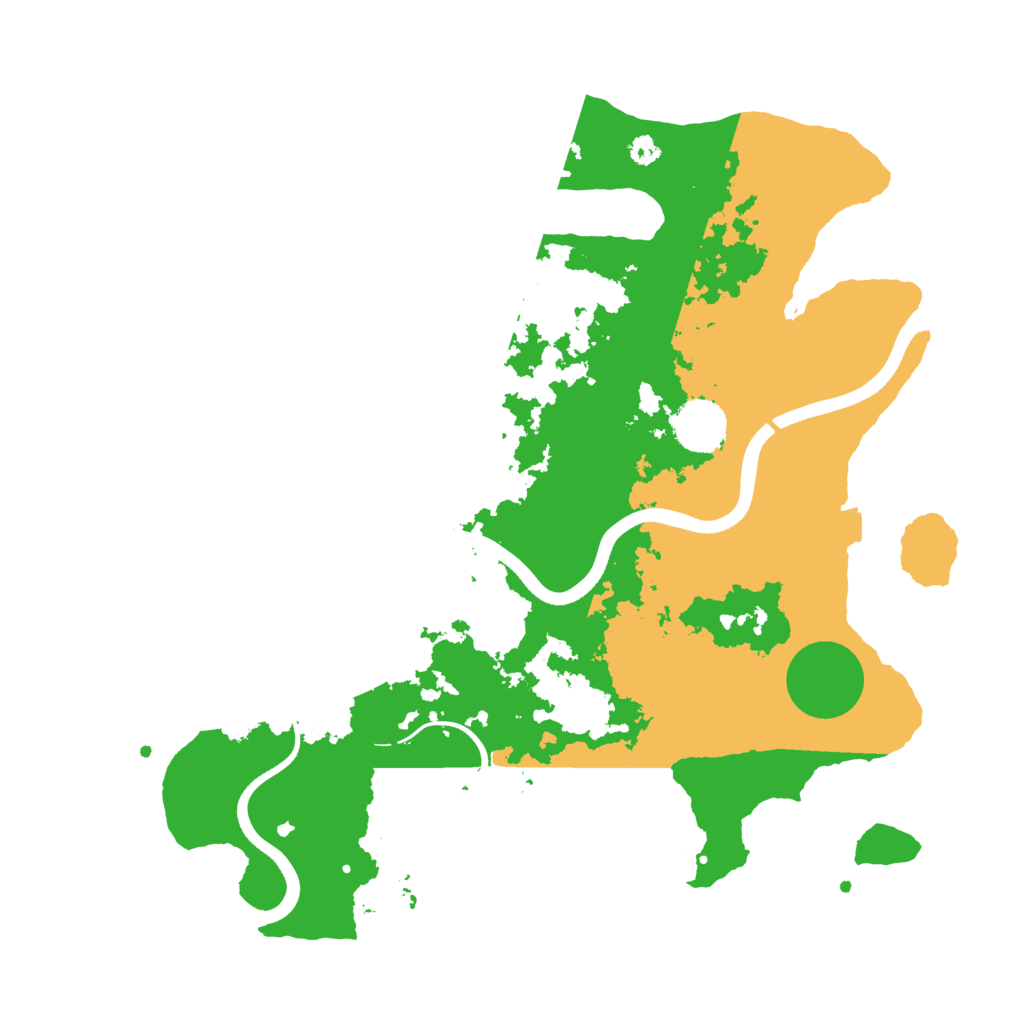 Biome Rust Map: Procedural Map, Size: 3500, Seed: 214756196