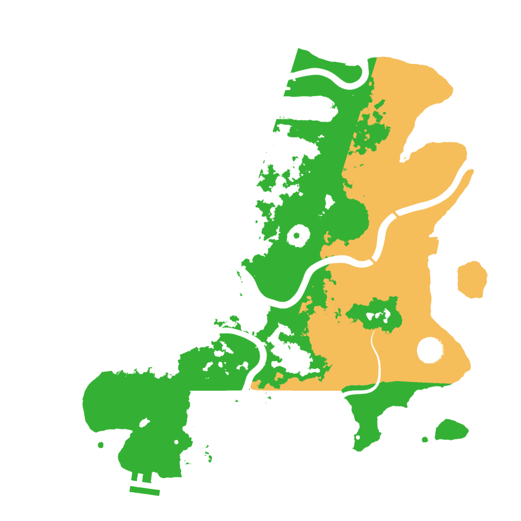 Biome Rust Map: Procedural Map, Size: 3500, Seed: 214756196