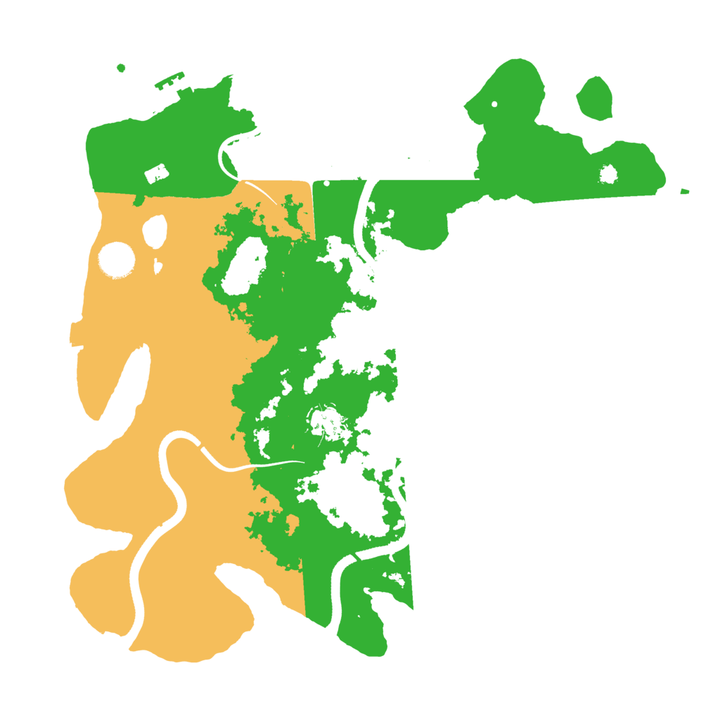 Biome Rust Map: Procedural Map, Size: 3500, Seed: 48283863