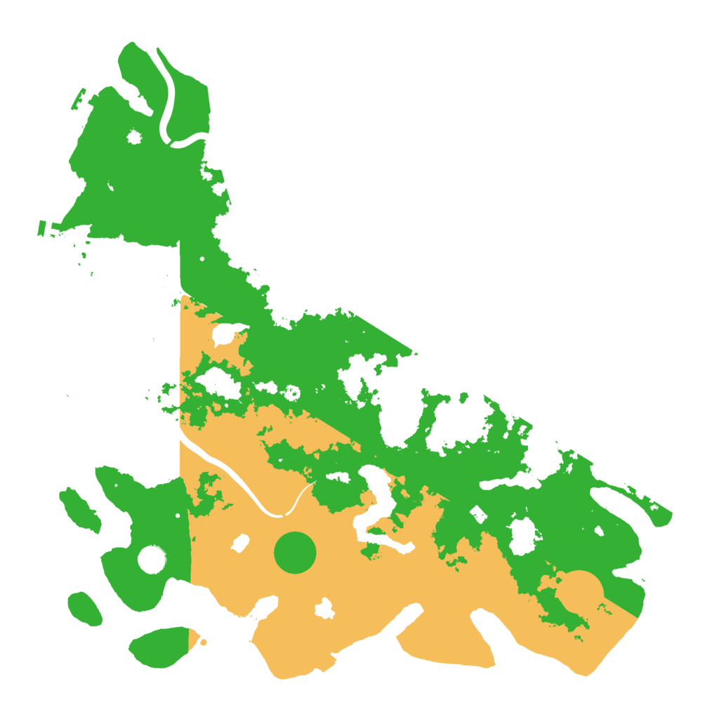 Biome Rust Map: Procedural Map, Size: 4500, Seed: 521354679