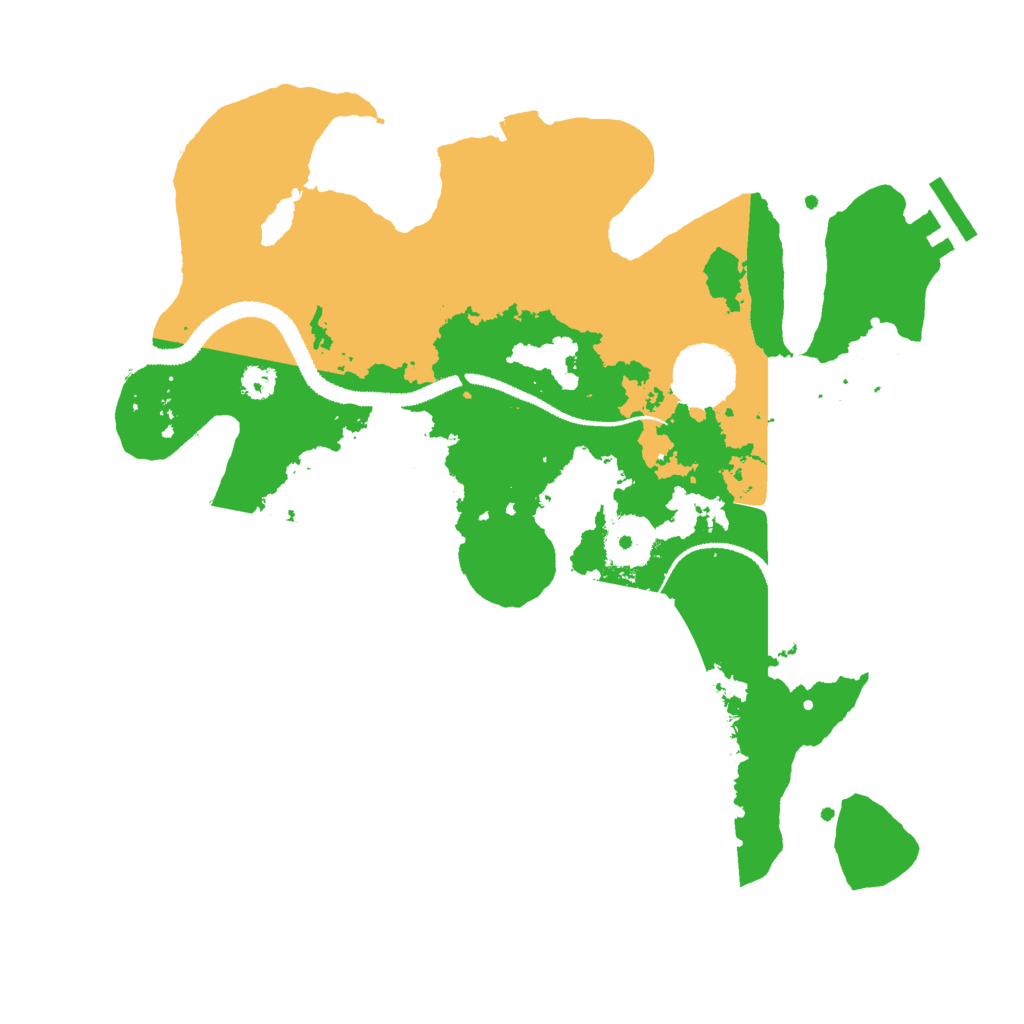 Biome Rust Map: Procedural Map, Size: 3000, Seed: 3594871