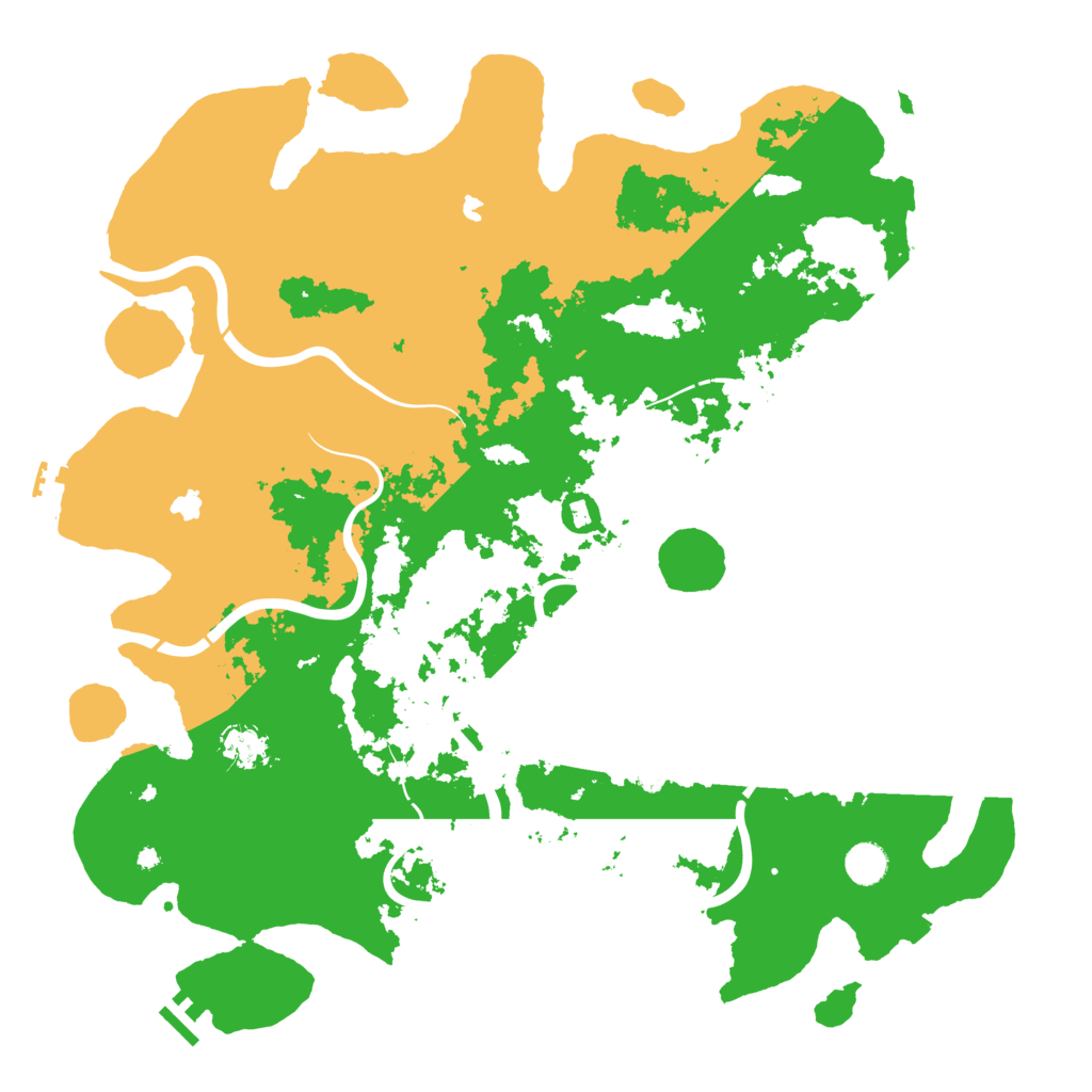 Biome Rust Map: Procedural Map, Size: 4550, Seed: 422655253