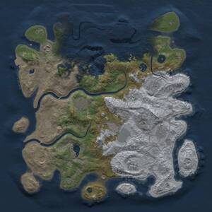 Thumbnail Rust Map: Procedural Map, Size: 4000, Seed: 842398971, 16 Monuments