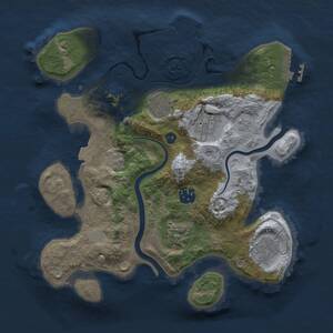 Thumbnail Rust Map: Procedural Map, Size: 2967, Seed: 69696969, 12 Monuments