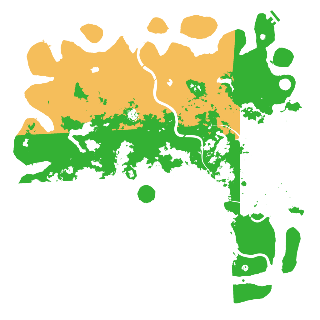 Biome Rust Map: Procedural Map, Size: 5000, Seed: 692096225