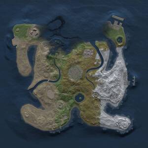 Thumbnail Rust Map: Procedural Map, Size: 2500, Seed: 904062068, 8 Monuments