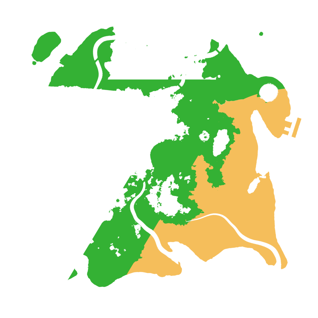 Biome Rust Map: Procedural Map, Size: 3200, Seed: 1819330028