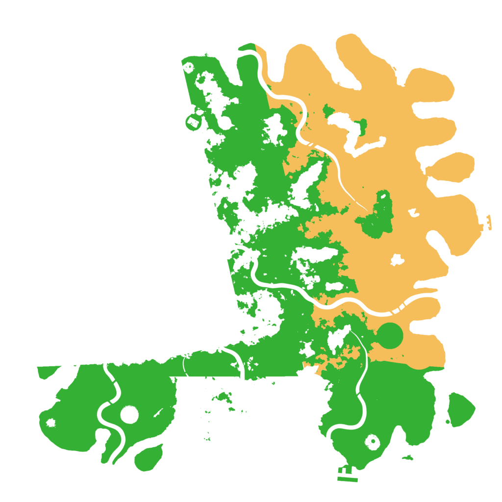 Biome Rust Map: Procedural Map, Size: 5000, Seed: 889887452