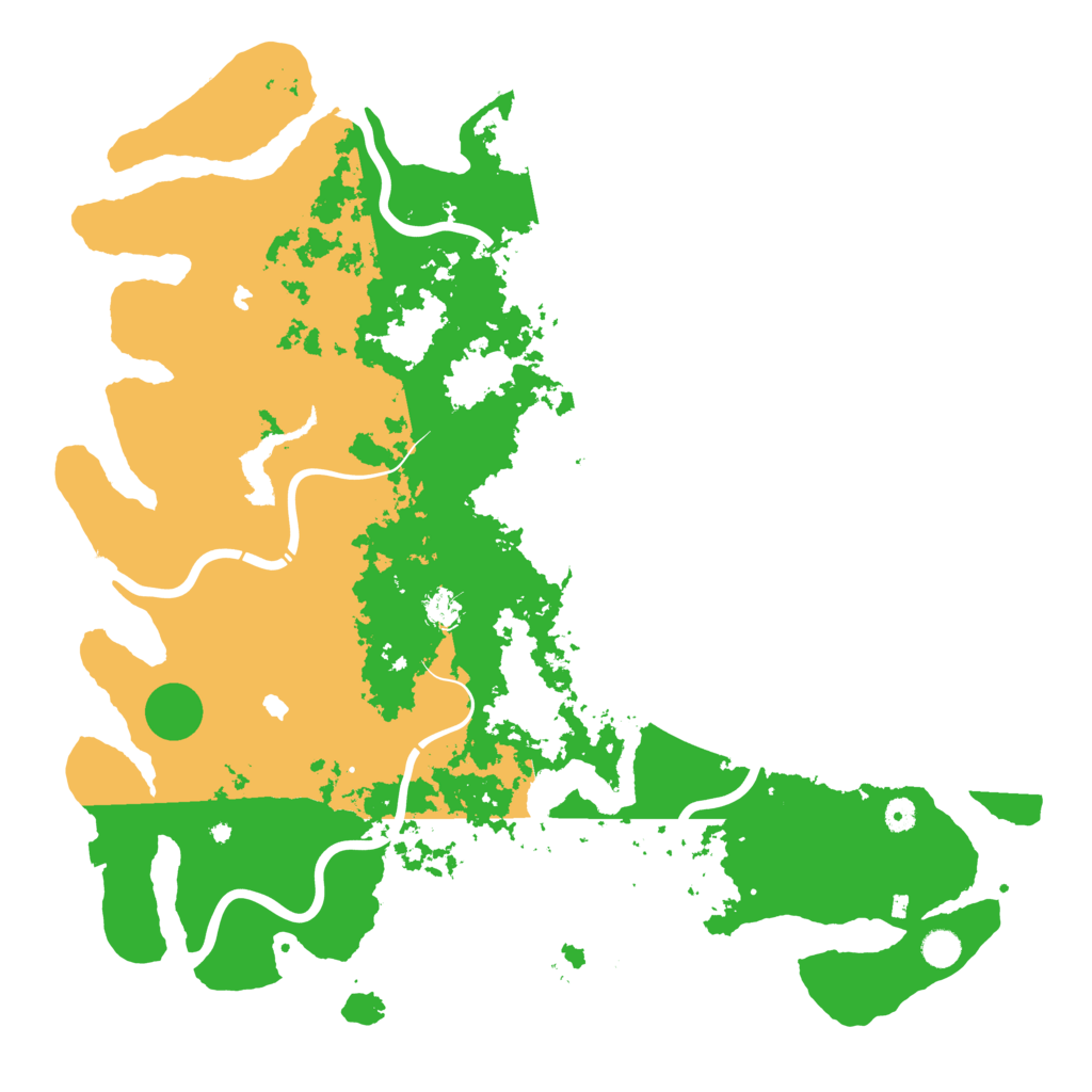 Biome Rust Map: Procedural Map, Size: 5000, Seed: 51828611