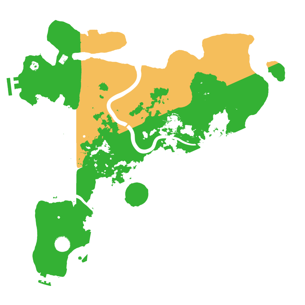 Biome Rust Map: Procedural Map, Size: 3500, Seed: 2038706108
