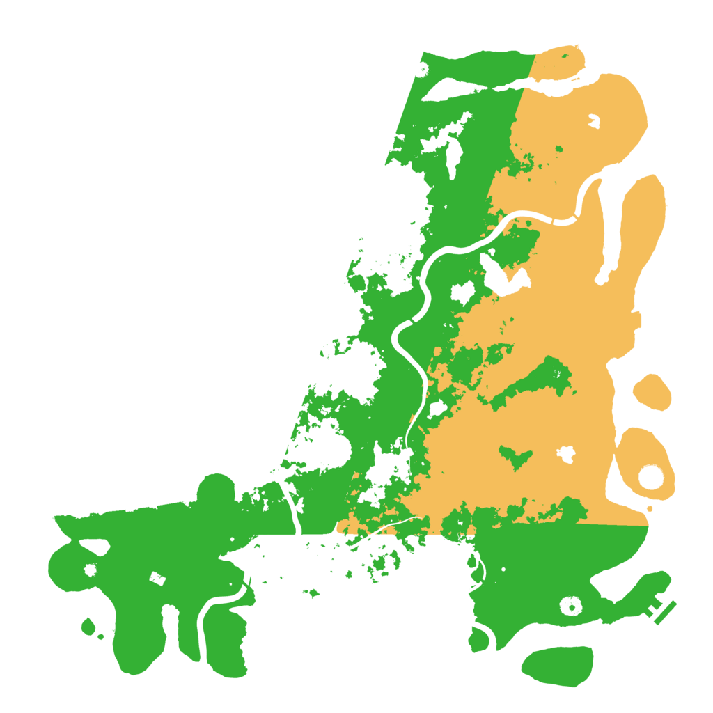 Biome Rust Map: Procedural Map, Size: 5000, Seed: 1299698198