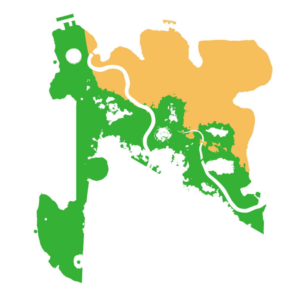 Biome Rust Map: Procedural Map, Size: 3500, Seed: 7393168