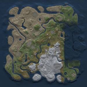 Thumbnail Rust Map: Procedural Map, Size: 4500, Seed: 654033341, 16 Monuments