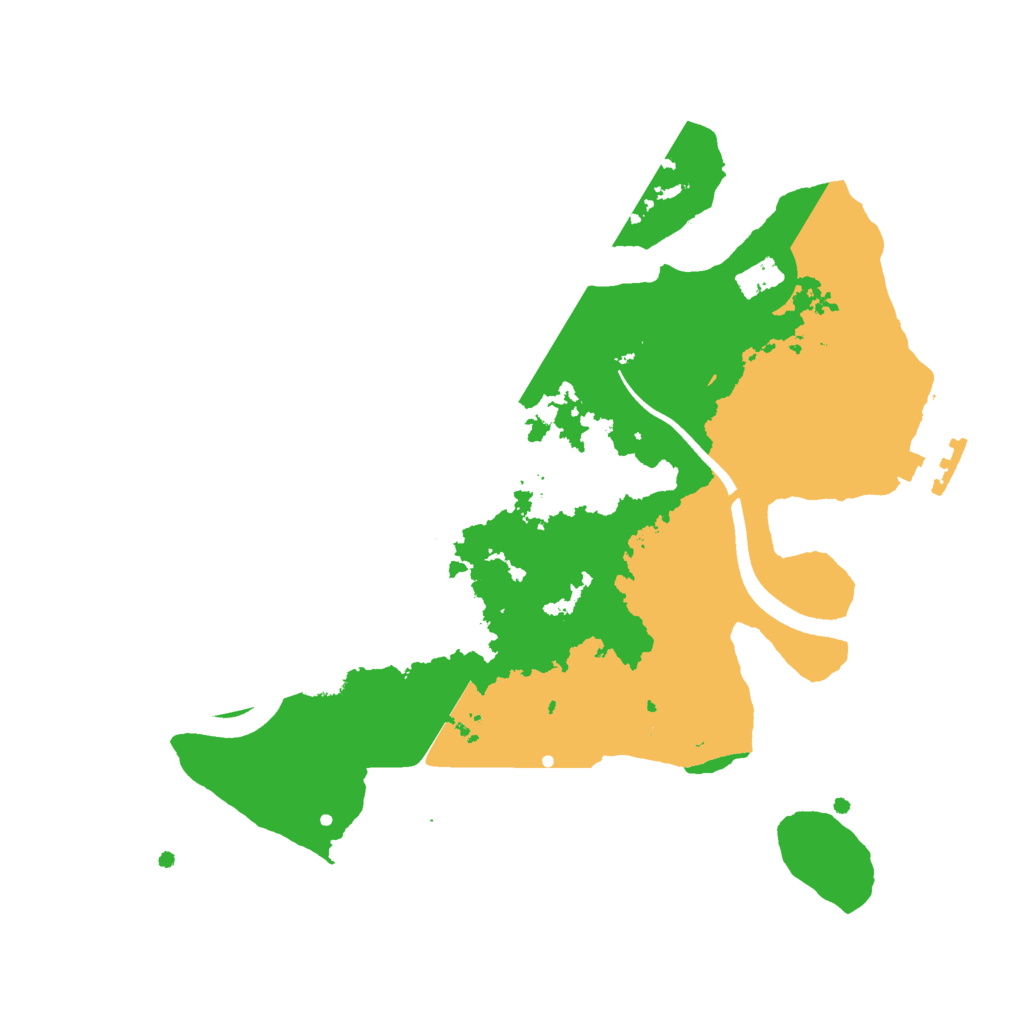 Biome Rust Map: Procedural Map, Size: 2500, Seed: 1036473370