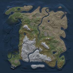 Thumbnail Rust Map: Procedural Map, Size: 4250, Seed: 537046015, 16 Monuments