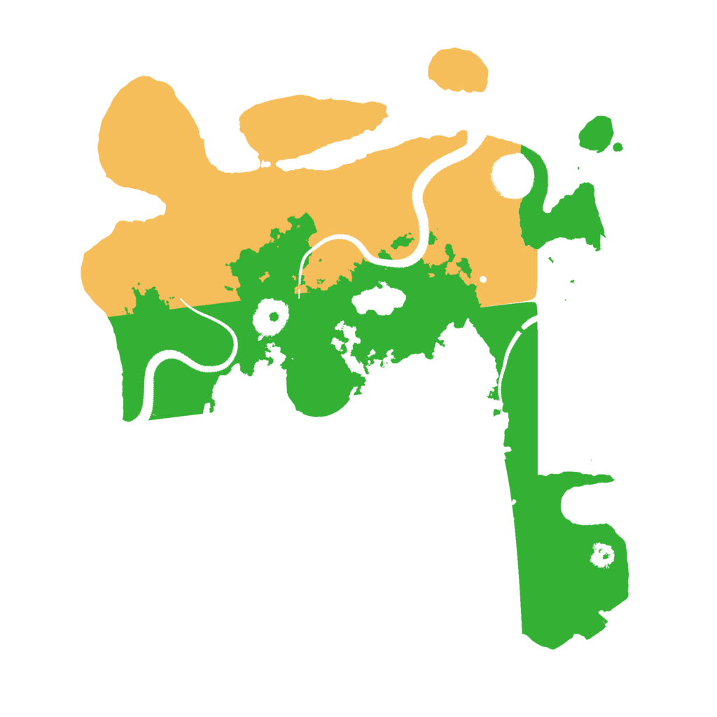 Biome Rust Map: Procedural Map, Size: 3000, Seed: 1009763660