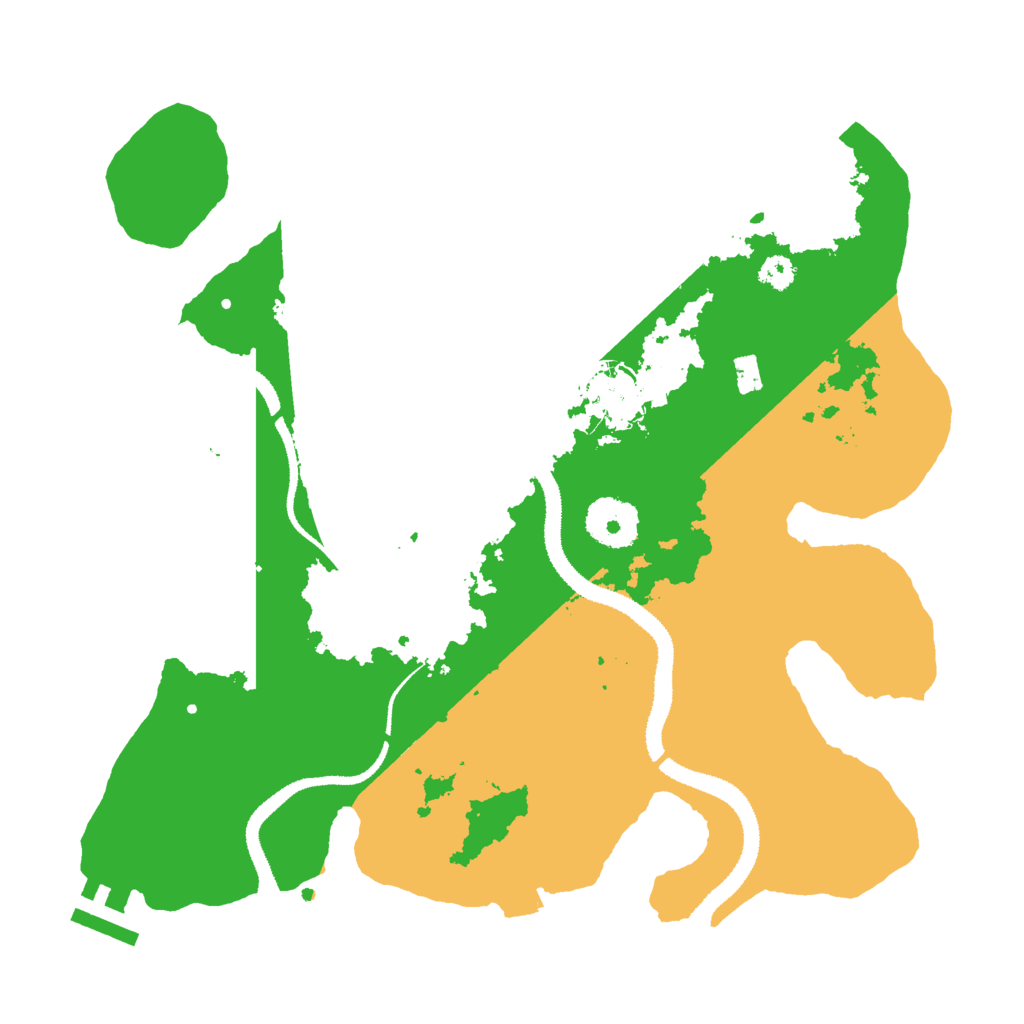 Biome Rust Map: Procedural Map, Size: 3000, Seed: 16419