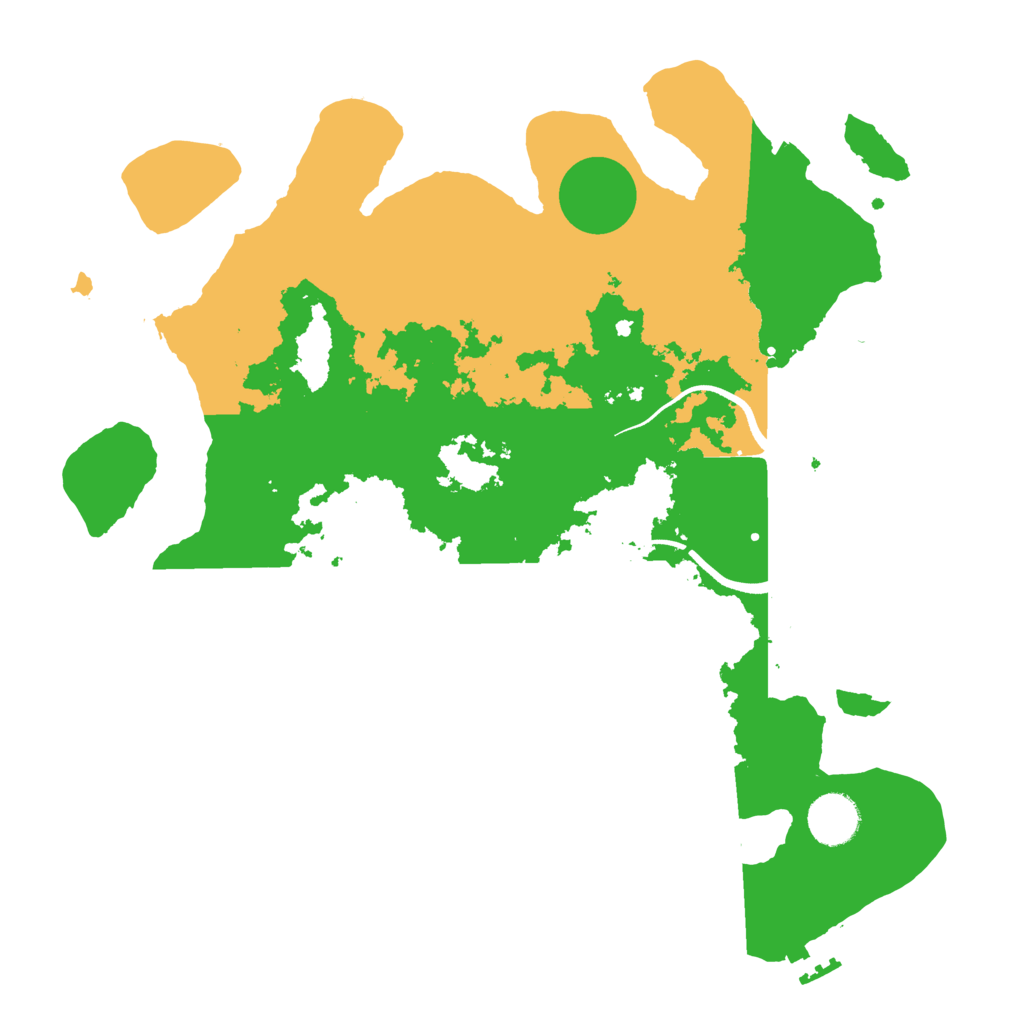 Biome Rust Map: Procedural Map, Size: 3500, Seed: 854137287