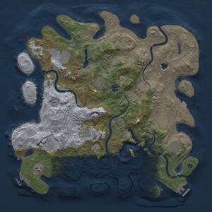 Thumbnail Rust Map: Procedural Map, Size: 4250, Seed: 1620330387, 16 Monuments