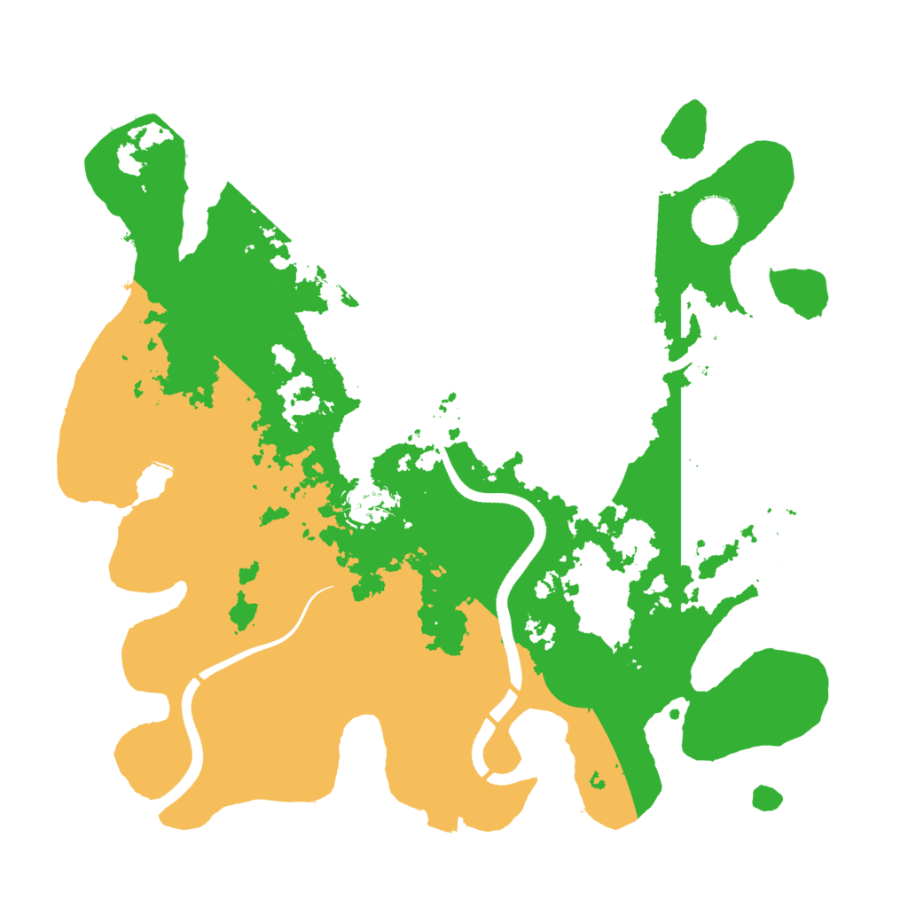 Biome Rust Map: Procedural Map, Size: 3500, Seed: 461619074