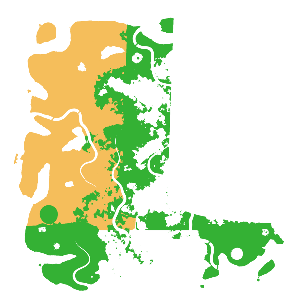 Biome Rust Map: Procedural Map, Size: 4500, Seed: 251205