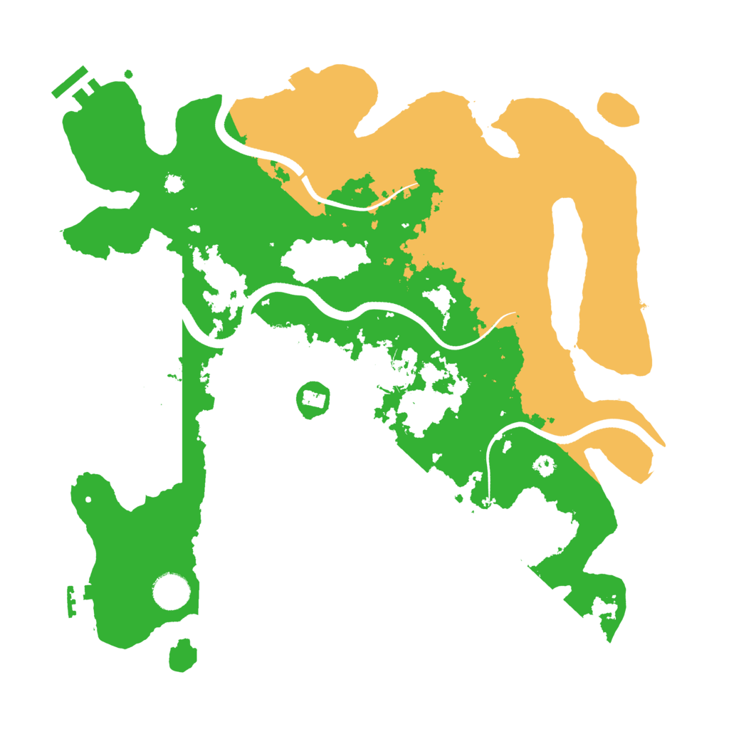 Biome Rust Map: Procedural Map, Size: 3500, Seed: 339684302