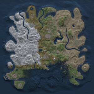 Thumbnail Rust Map: Procedural Map, Size: 4250, Seed: 12042025, 15 Monuments