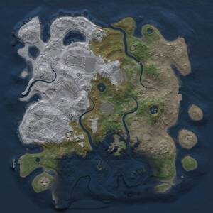 Thumbnail Rust Map: Procedural Map, Size: 3750, Seed: 1947205214, 15 Monuments