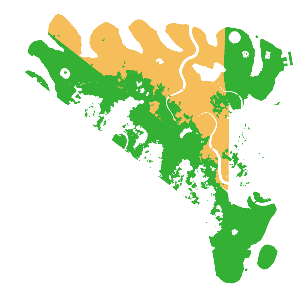 Biome Rust Map: Procedural Map, Size: 4500, Seed: 133166203