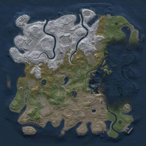 Thumbnail Rust Map: Procedural Map, Size: 4250, Seed: 1666328147, 16 Monuments