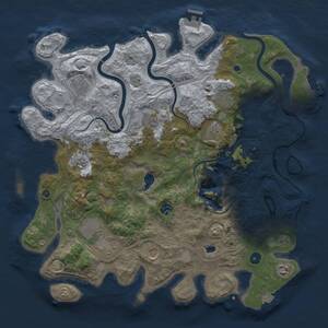 Thumbnail Rust Map: Procedural Map, Size: 4250, Seed: 1666328147, 16 Monuments