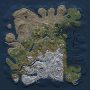 Thumbnail Rust Map: Procedural Map, Size: 4000, Seed: 1150321483, 15 Monuments