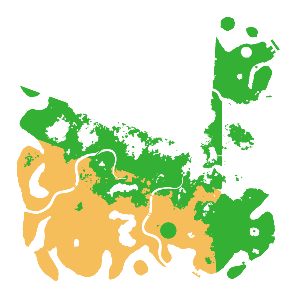 Biome Rust Map: Procedural Map, Size: 4800, Seed: 23423523