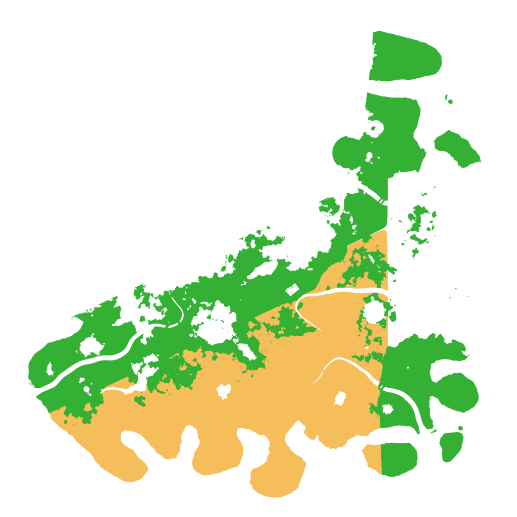 Biome Rust Map: Procedural Map, Size: 4500, Seed: 2090986349