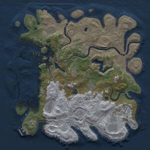 Thumbnail Rust Map: Procedural Map, Size: 4250, Seed: 1532321219, 16 Monuments