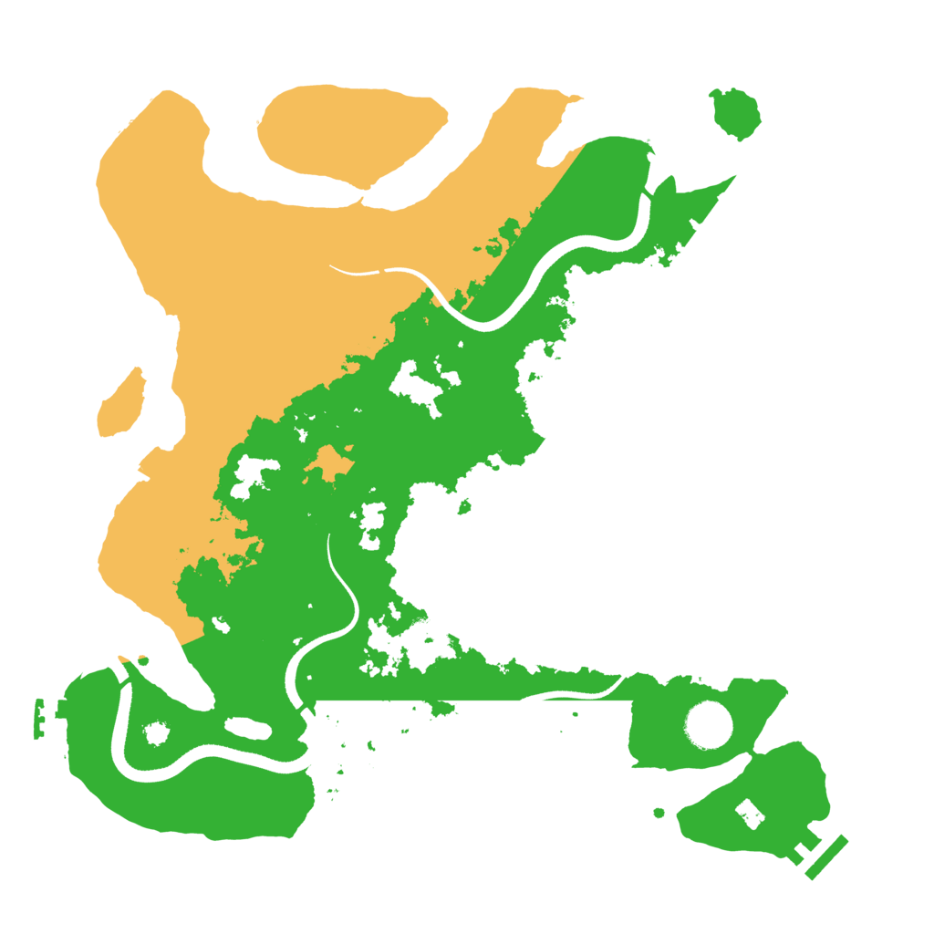 Biome Rust Map: Procedural Map, Size: 3500, Seed: 1151836916