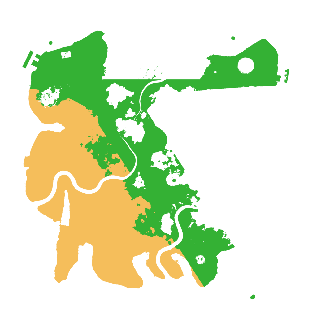 Biome Rust Map: Procedural Map, Size: 3500, Seed: 53285649
