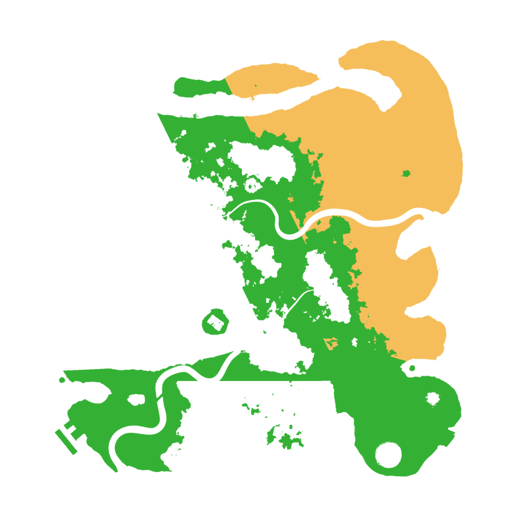 Biome Rust Map: Procedural Map, Size: 3500, Seed: 686157766