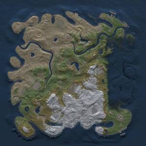 Thumbnail Rust Map: Procedural Map, Size: 4500, Seed: 932022940, 17 Monuments