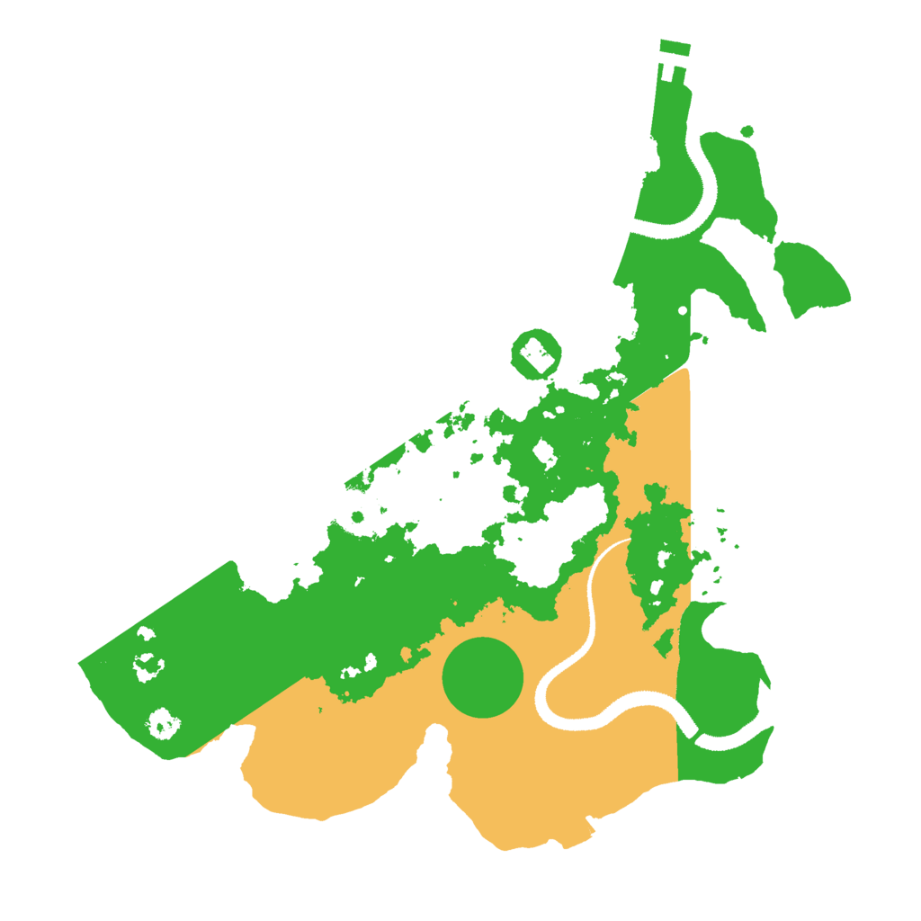 Biome Rust Map: Procedural Map, Size: 3000, Seed: 349391554