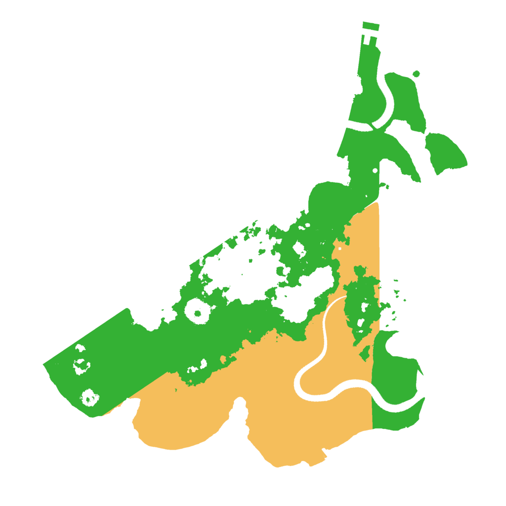 Biome Rust Map: Procedural Map, Size: 3000, Seed: 349391554