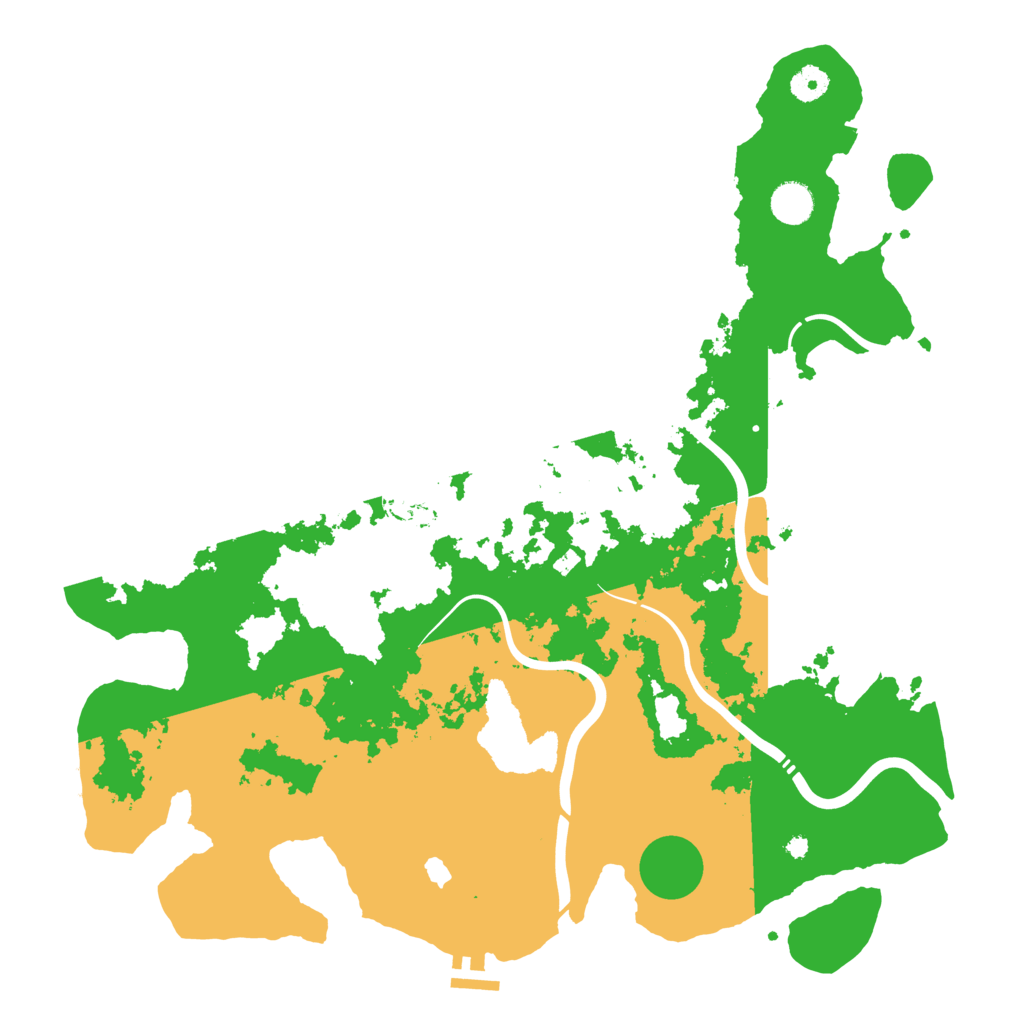 Biome Rust Map: Procedural Map, Size: 4250, Seed: 61372
