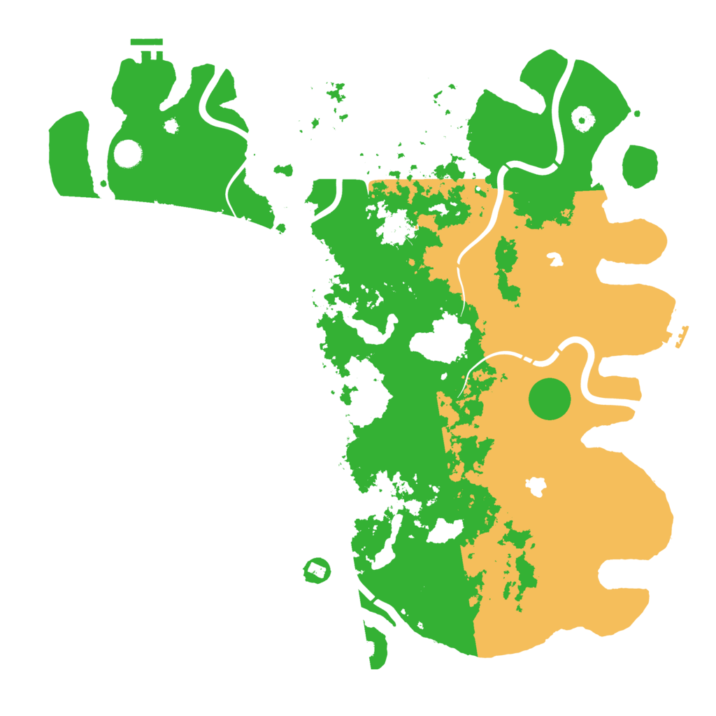Biome Rust Map: Procedural Map, Size: 4500, Seed: 870129105