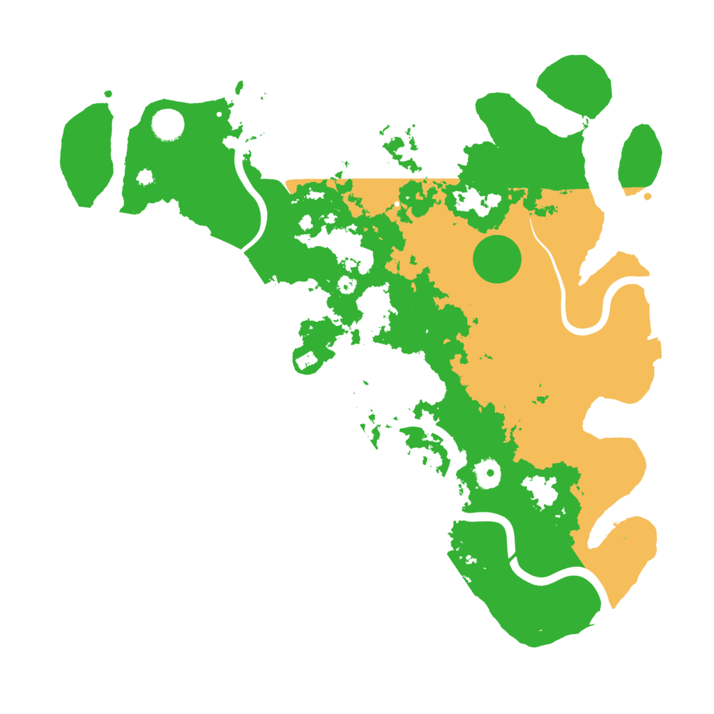 Biome Rust Map: Procedural Map, Size: 3900, Seed: 10412